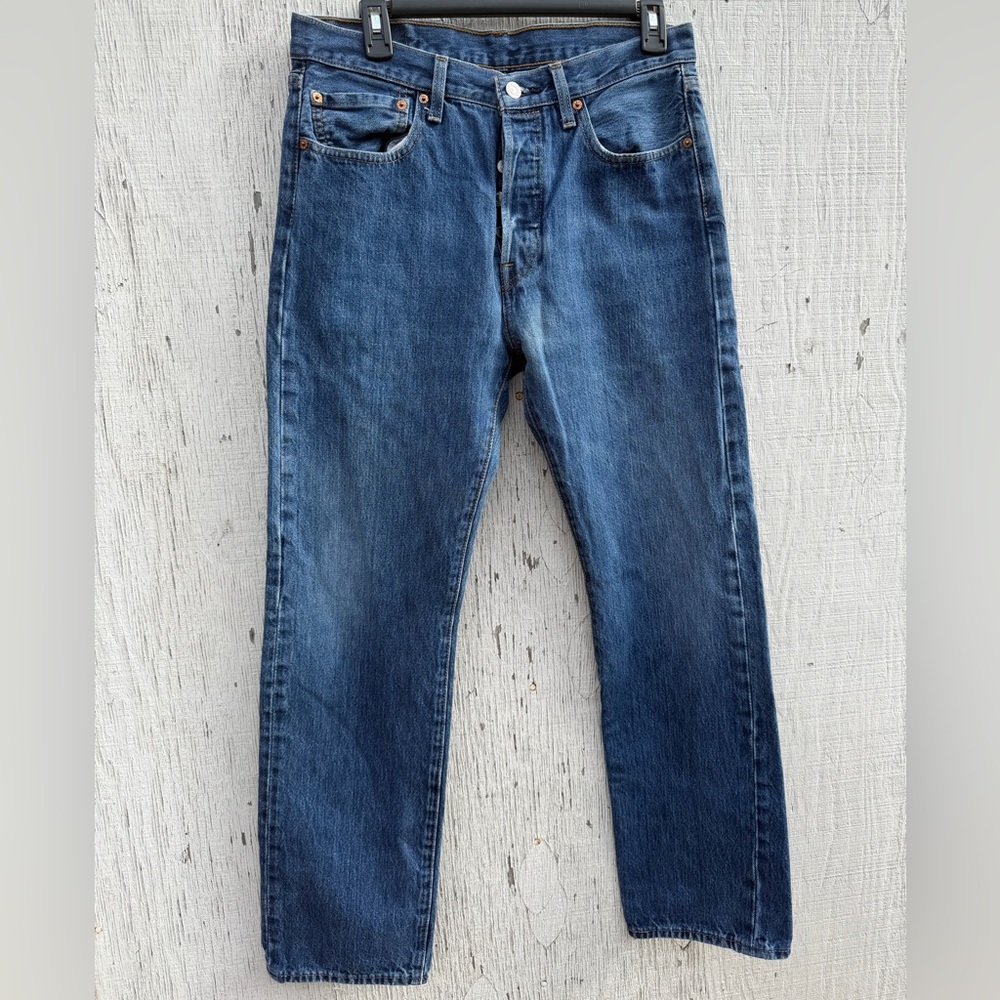 Levi's Men's Dark Blue Straight-Leg Jeans